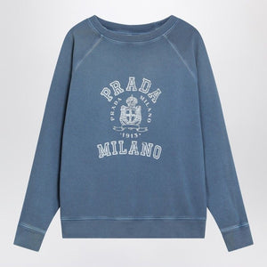 PRADA Vintage Effect Crew Neck Sweatshirt