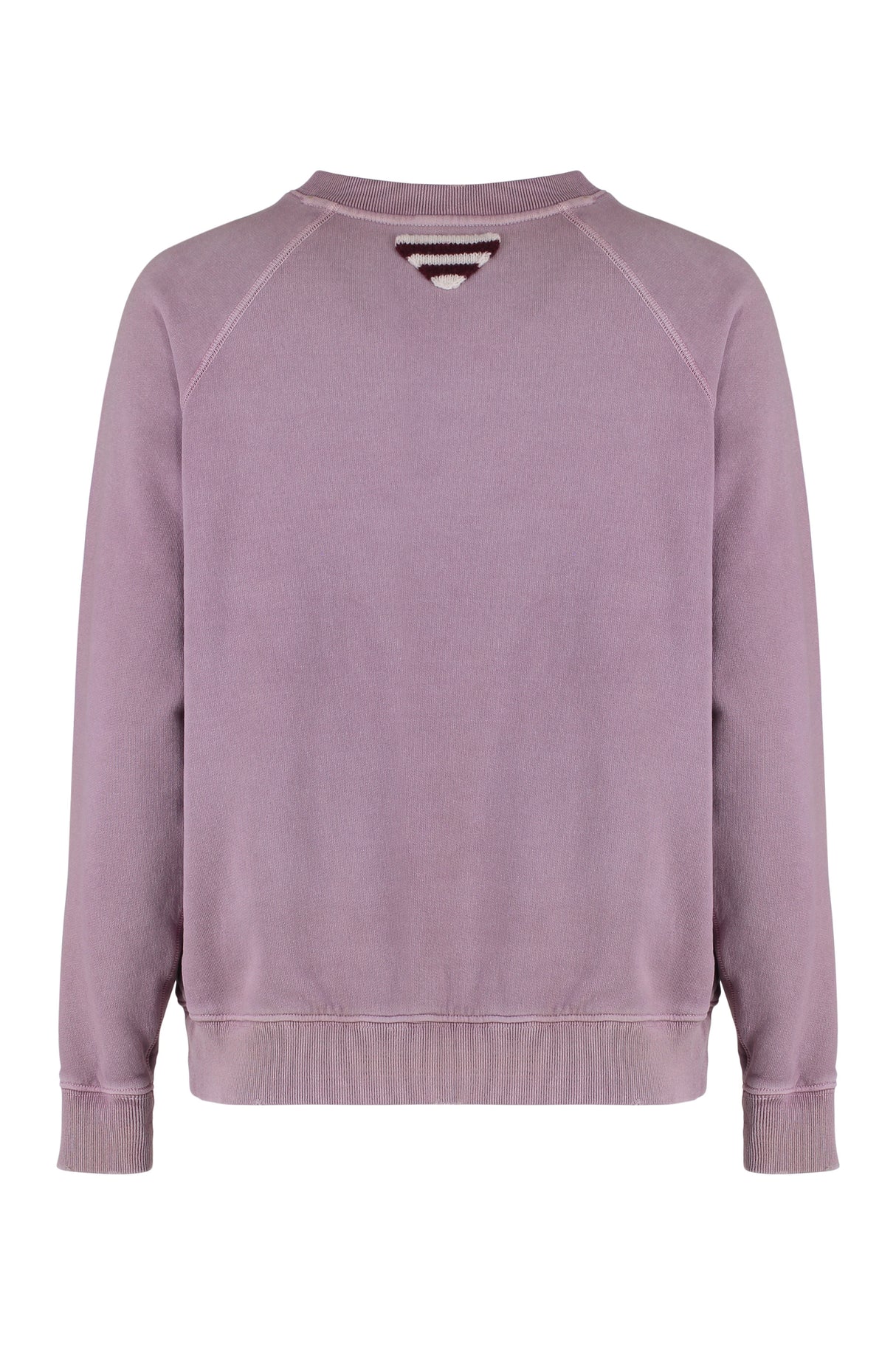 PRADA Printed Cotton Sweatshirt with Distressed Details