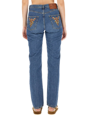 ETRO Embroidered Logo Regular Fit Jeans - Size 27