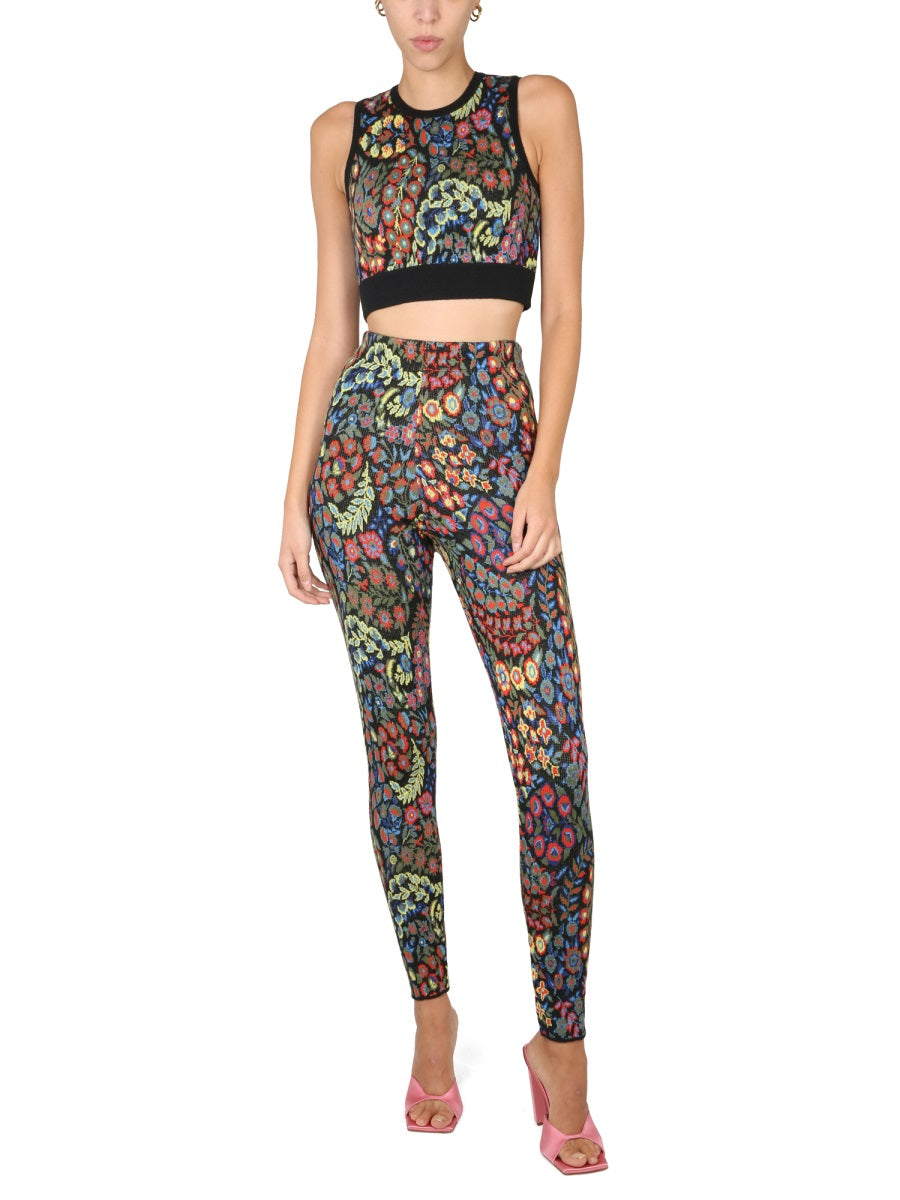 ETRO Jacquard Wool Blend Top and Leggings Set