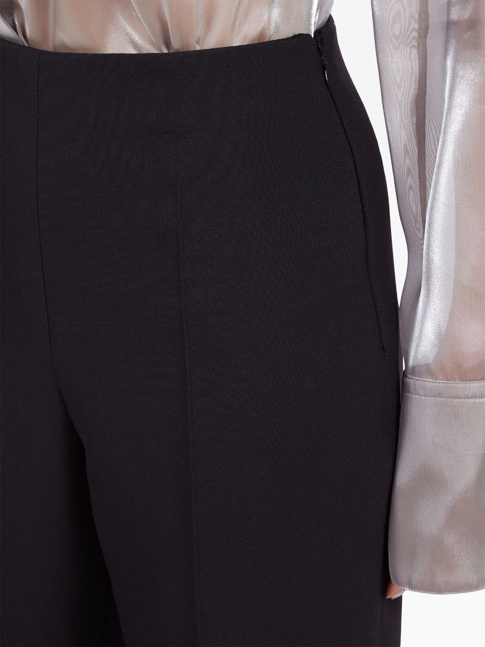 Ferragamo High-Waisted Straight-Leg Wool Trousers