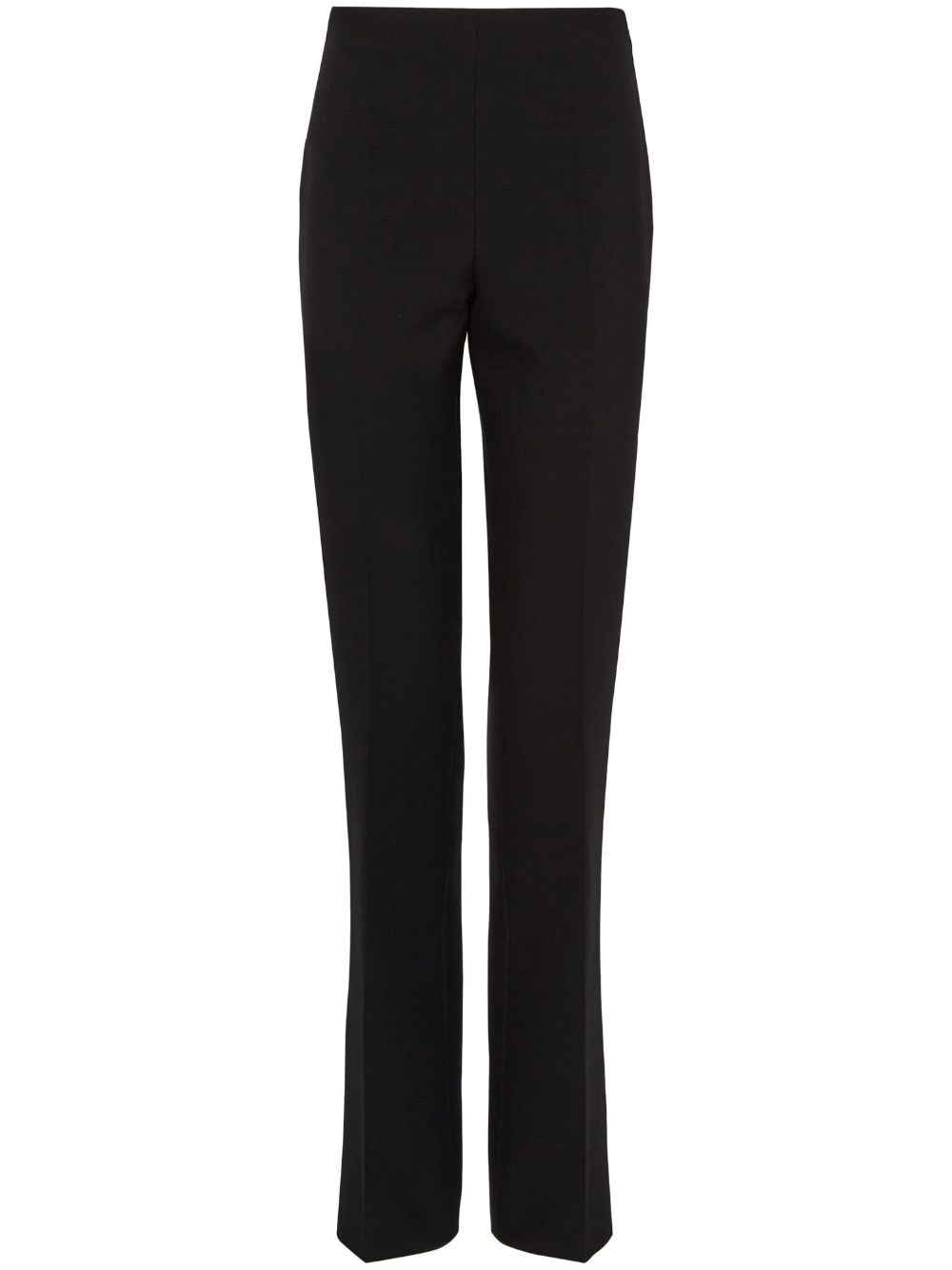 Ferragamo High-Waisted Straight-Leg Wool Trousers