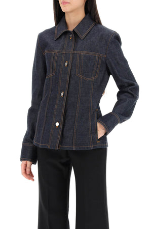 Ferragamo Shaped Denim Jacket for Women - Spring/Summer 2025