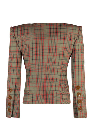 VIVIENNE WESTWOOD Stylish Checkered Wood Jacket for Women