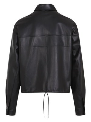 PRADA Women's Luxury Lamb Skin Zipper Blazer