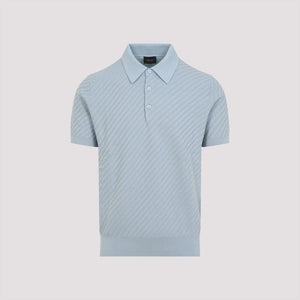 BRIONI Luxury Cotton and Silk Polo for SS25