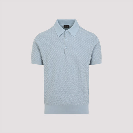 BRIONI Luxury Cotton and Silk Polo for SS25