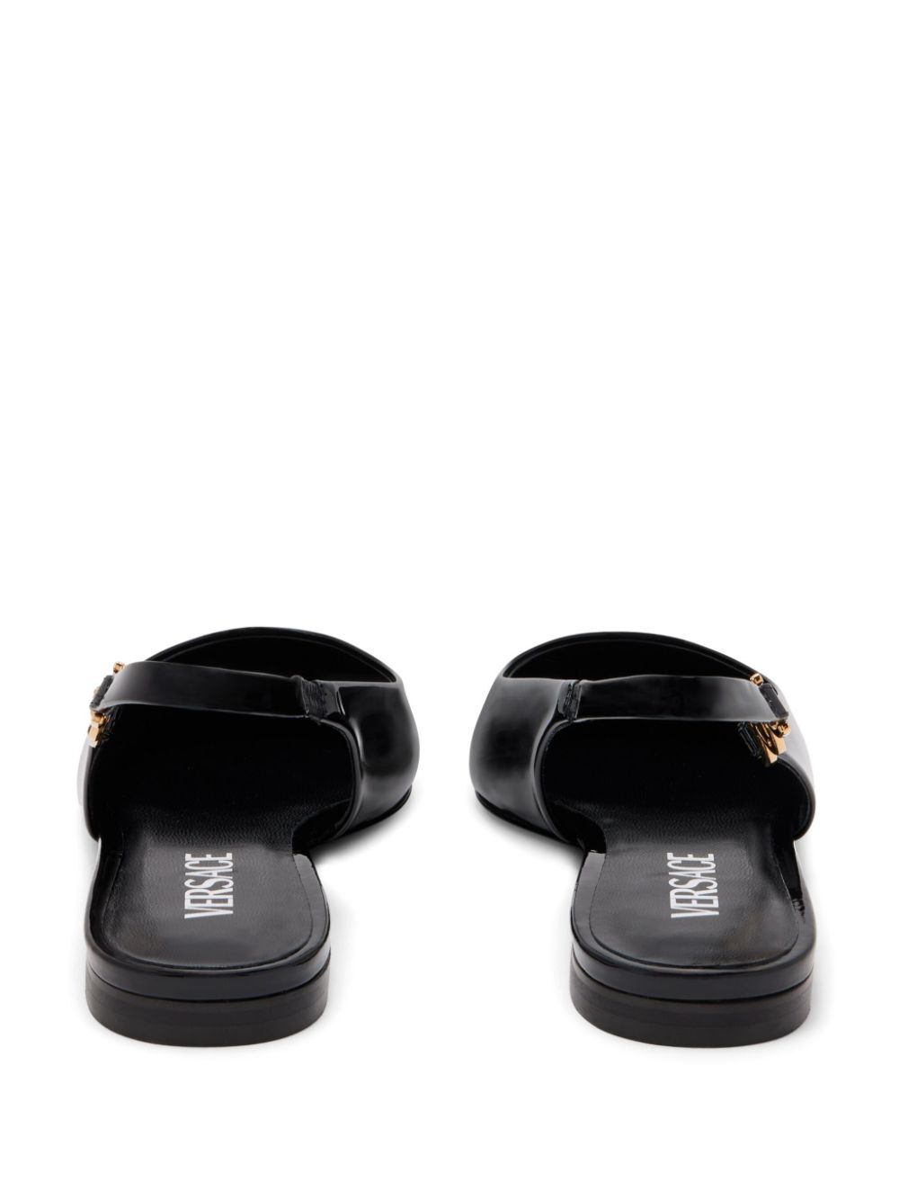 VERSACE Slingback Leather Ballerinas for Men