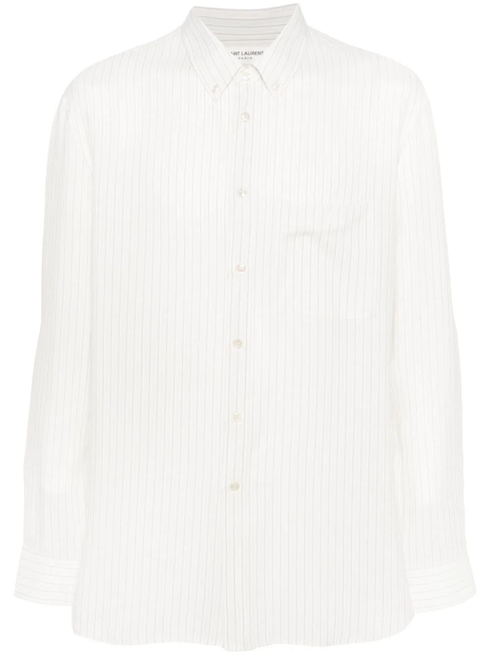 SAINT LAURENT PARIS Striped Silk Shirt