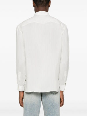 SAINT LAURENT PARIS Striped Silk Shirt