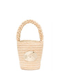 PATOU Men's Raffia Bucket Bag - Compact 19 x 13 cm