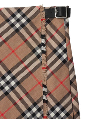 BURBERRY LONDON ENGLAND Men's Wool Blend Mini Skirt