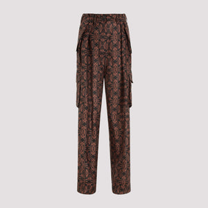 DRIES VAN NOTEN Polka Dot Silk Pants - SS24