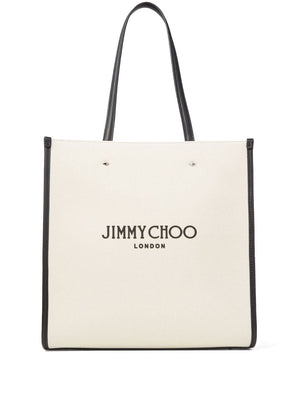 JIMMY CHOO Stylish Canvas Tote Bag for Men - FW23 Collection