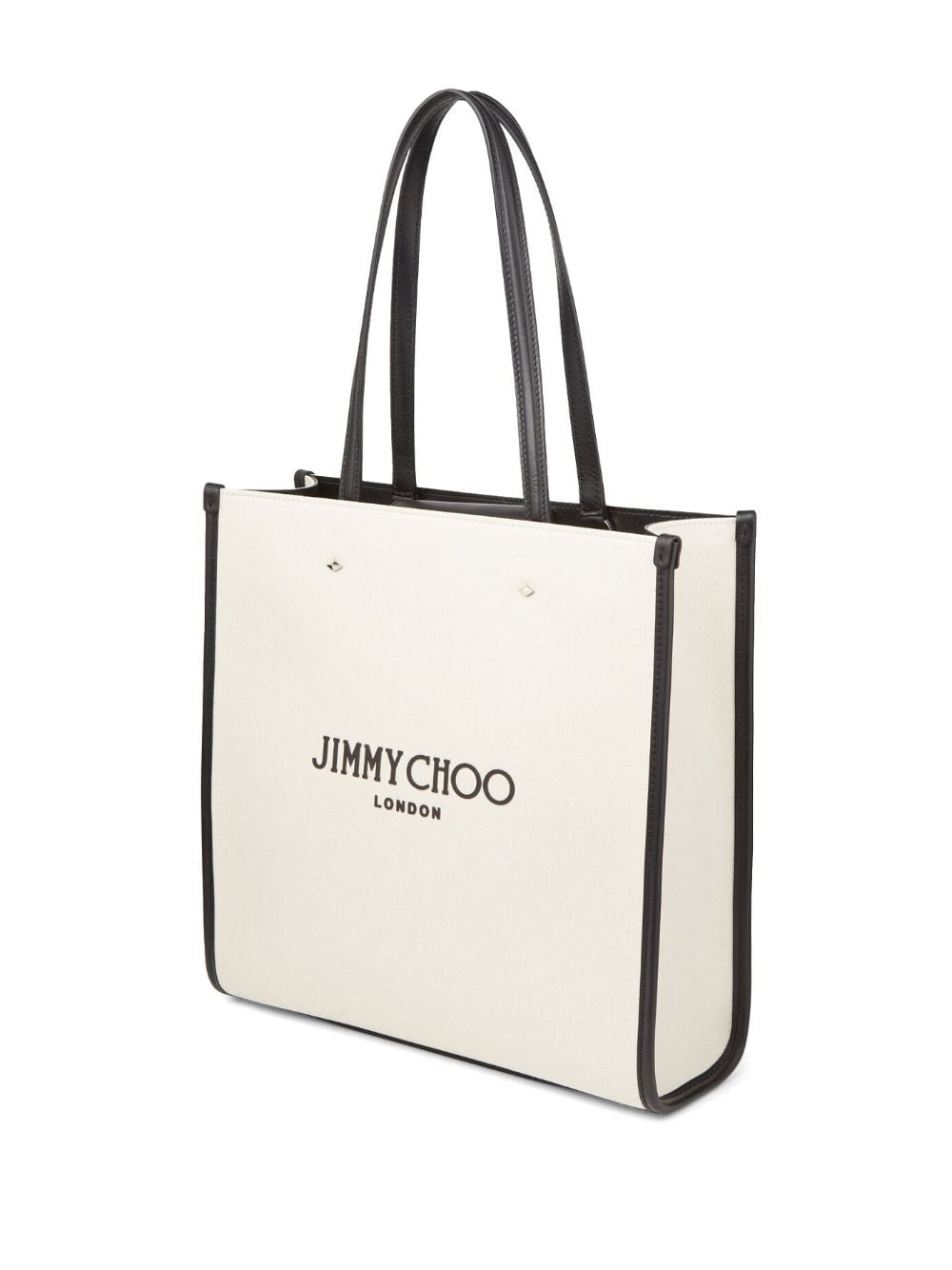 JIMMY CHOO Stylish Canvas Tote Bag for Men - FW23 Collection