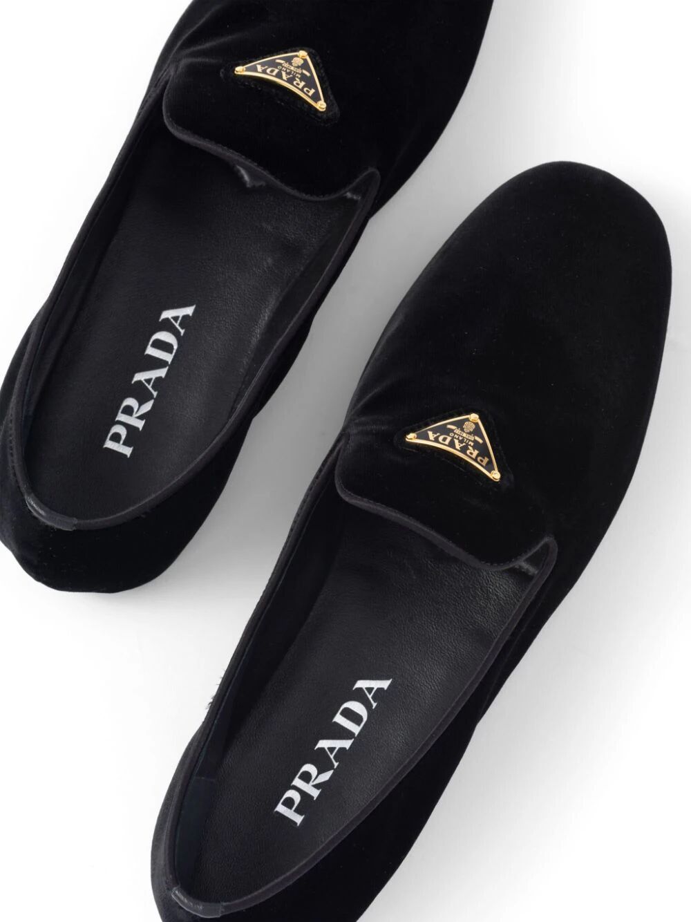 PRADA Men's Velvet Leather Loafers