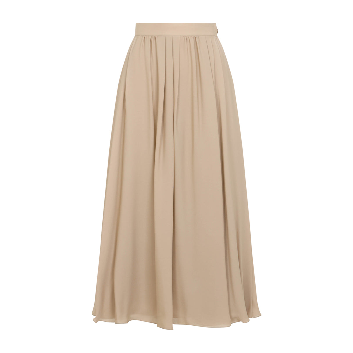 RALPH LAUREN COLLECTION A-Line Midi Skirt in 100% Mulberry Silk