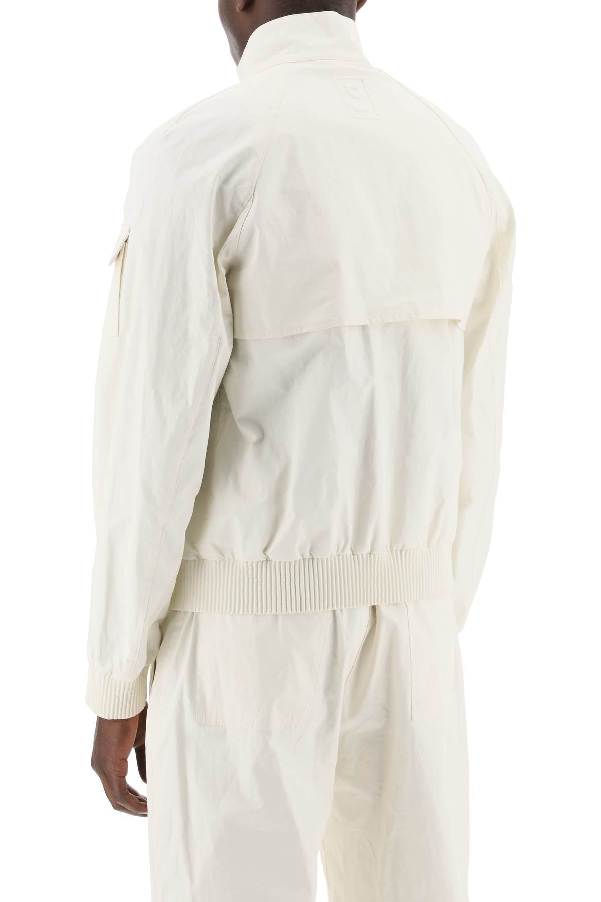 Ferragamo Linen Coated Mini Bomber Blouson - Regular Fit