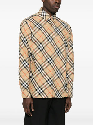 BURBERRY LONDON ENGLAND Regular Fit Checked Cotton Shirt for Women