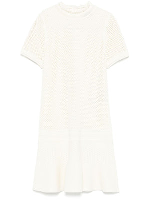 TOM FORD Relaxed Fit Open-Knit Mini Dress