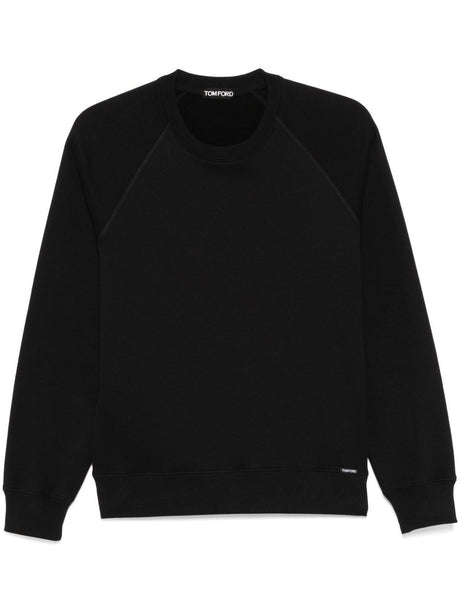 TOM FORD Relaxed Fit Crew Neck Fleece Sweatshirt