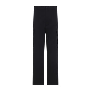 MONCLER Essential Cotton Blend Trousers for SS25