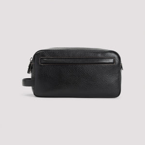 BRUNELLO CUCINELLI Grained Leather Beauty Case - 24cm x 13cm x 11cm