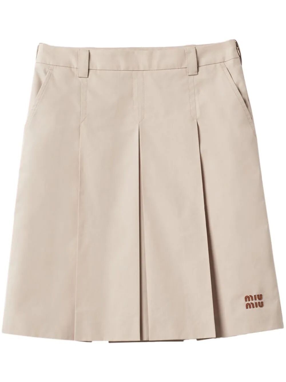 MIUMIU Men's Mini Skirt - Stylish Cotton Blend for Fall 2024