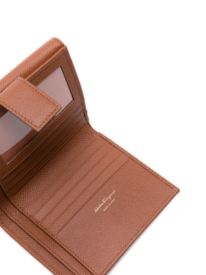 Ferragamo Men's Mini Grained Leather Clip Wallet