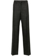 PRADA Classic Tailored Wool Trousers for Women - Mid-Rise, Straight Leg