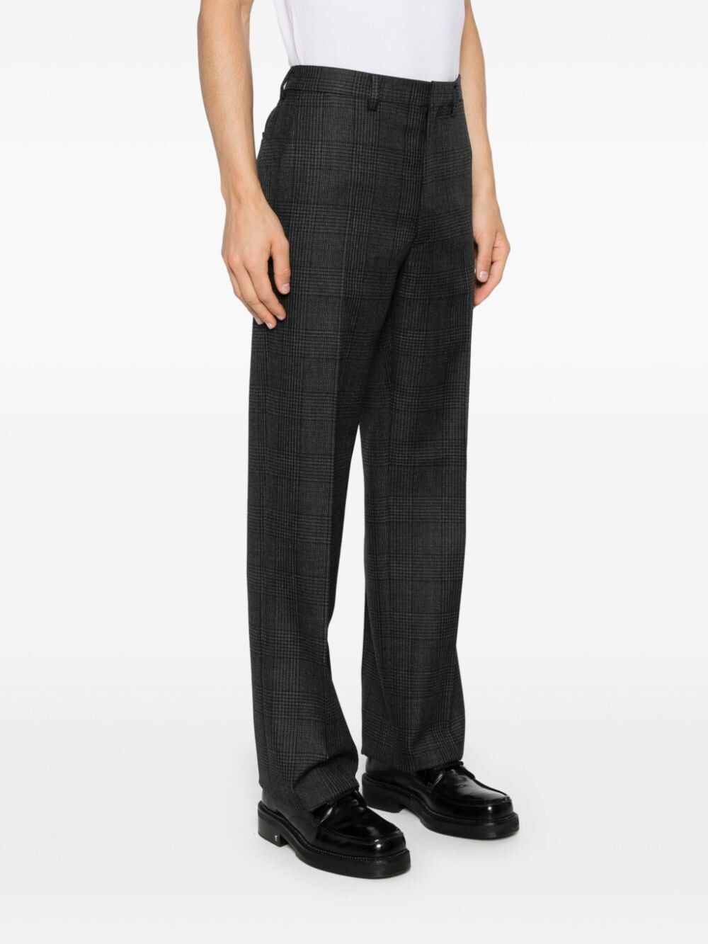 PRADA Classic Tailored Wool Trousers for Women - Mid-Rise, Straight Leg