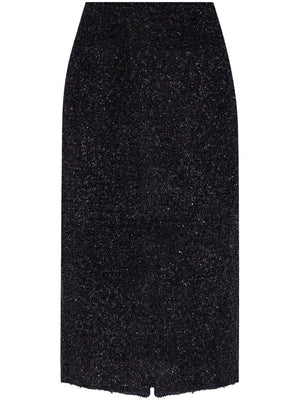 BALENCIAGA Tweed Midi Skirt for Men