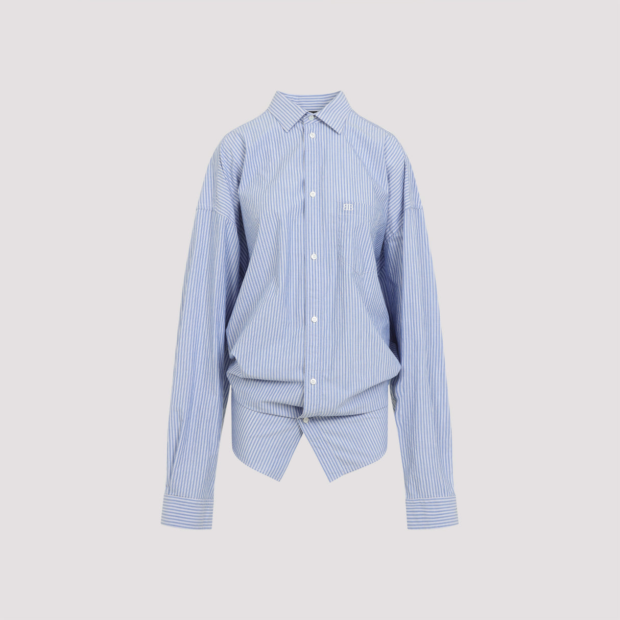 BALENCIAGA Long Sleeve Knotted Shirt