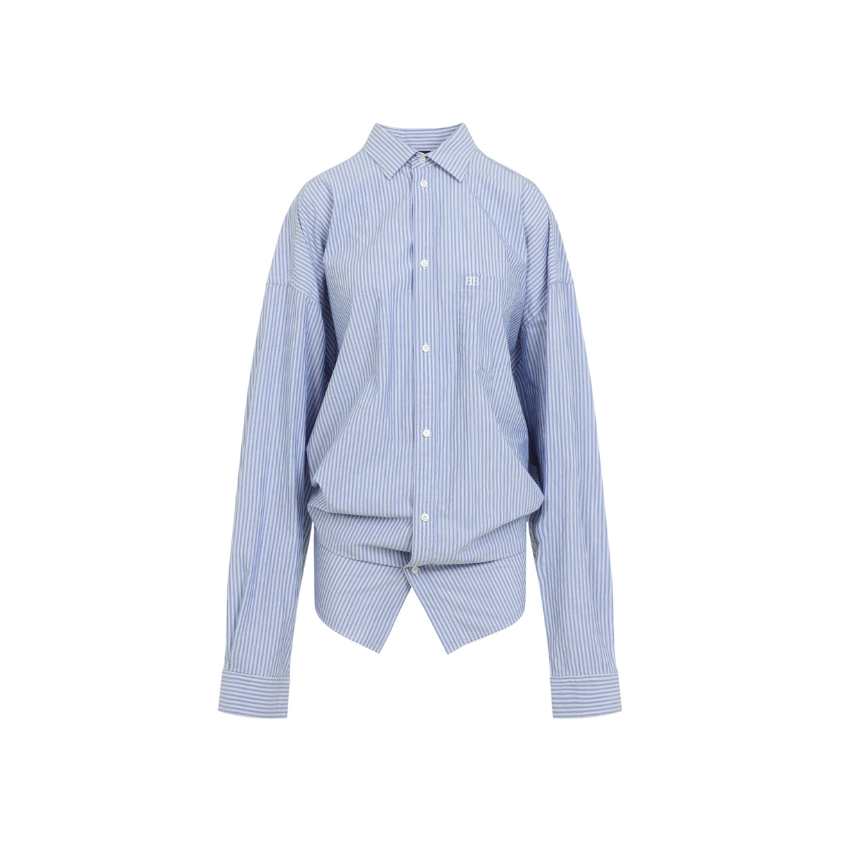 BALENCIAGA Long Sleeve Knotted Shirt