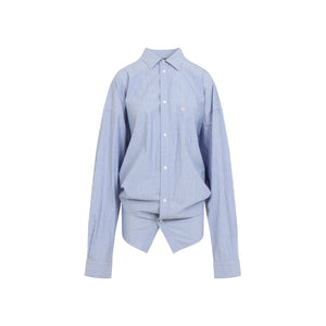 BALENCIAGA Long Sleeve Knotted Shirt