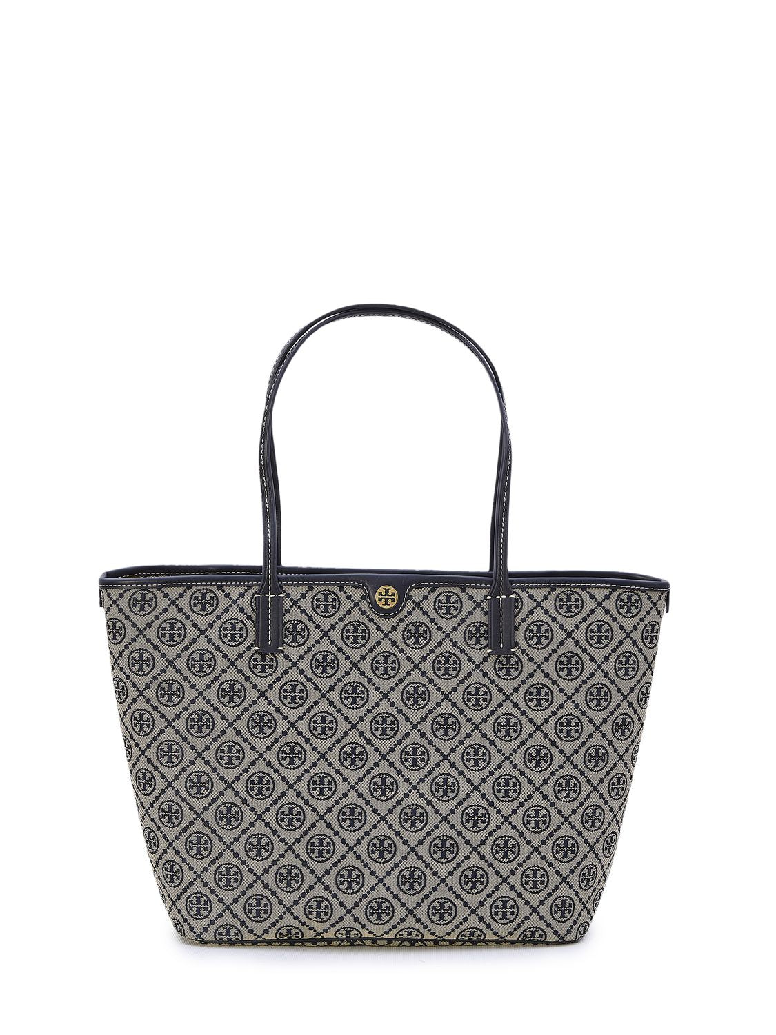 TORY BURCH T MONOGRAM ZIP SHOPPER Handbag 