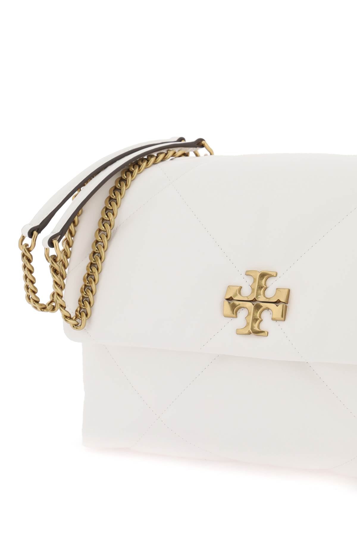 TORY BURCH Diamond Convertible Shoulder Bag - 黒色レザー