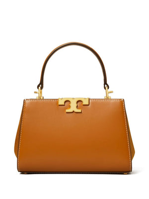 TORY BURCH Elegant Mini Leather Satchel with Suede Accents