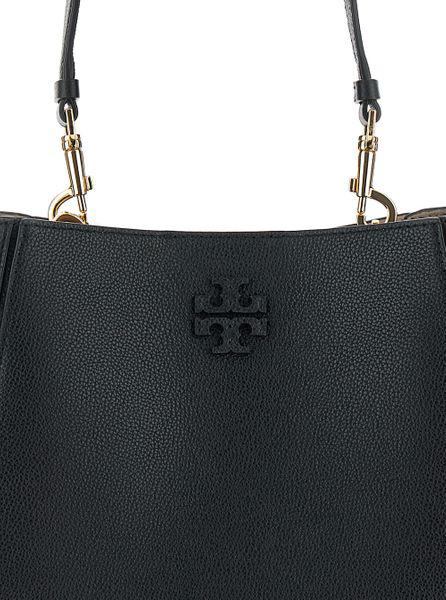 TORY BURCH ミニ グレインレザー バケツハンドバッグ