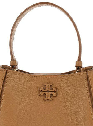 TORY BURCH Sophisticated Leather Handbag with Logo