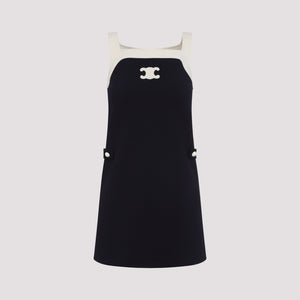 CELINE Men's 100% Wool Mini Dress