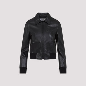 CELINE Lambskin Leather Bomber Jacket