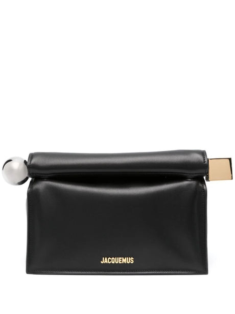 JACQUEMUS Mini Round Square Leather Pouch - SS25