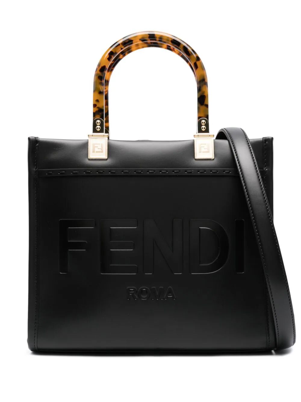 FENDI Mini Smooth Leather Sunshine Tote