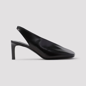 JIL SANDER Chic Sling Back Mules with 6.5cm Heel