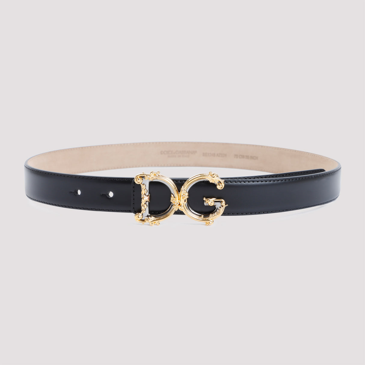 DOLCE & GABBANA Premium 100% Leather Belt - 2.5cm Width