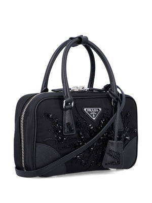 PRADA Embellished Two-Handle Mini Handbag