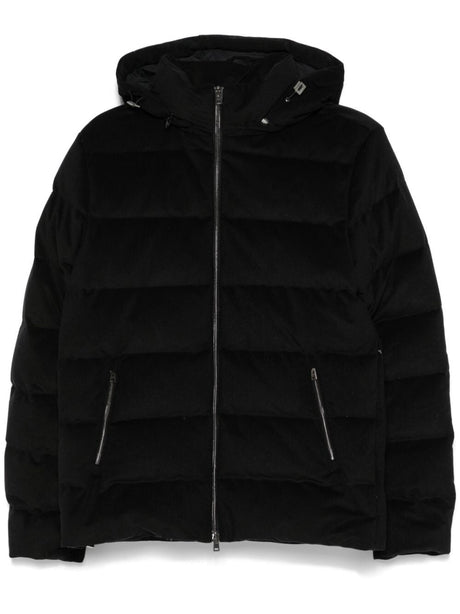 HERNO Slim Fit Velvet Down Jacket for Women