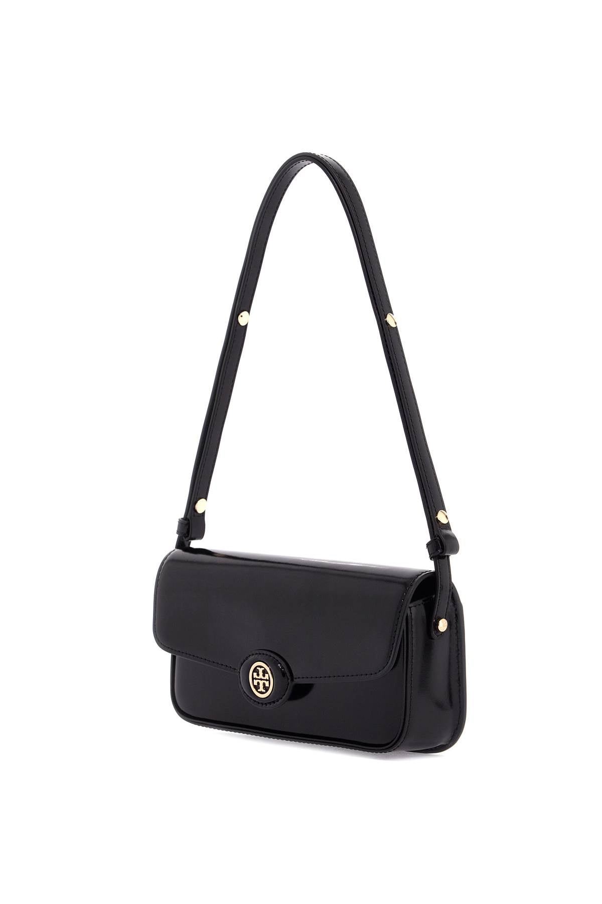 TORY BURCH Elegant Brushed Leather Shoulder Handbag