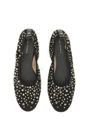 TORY BURCH Crystal Embellished Ballerina Flats for Women